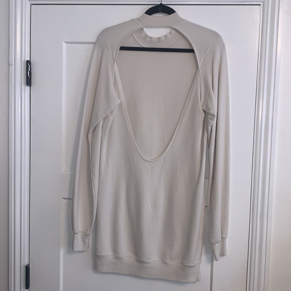 COTTON CITIZEN OPEN BACK SWEATSHIRT DRESS SIZE XS